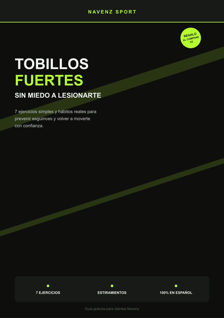 + de regalo: guía "Tobillos Fuertes"